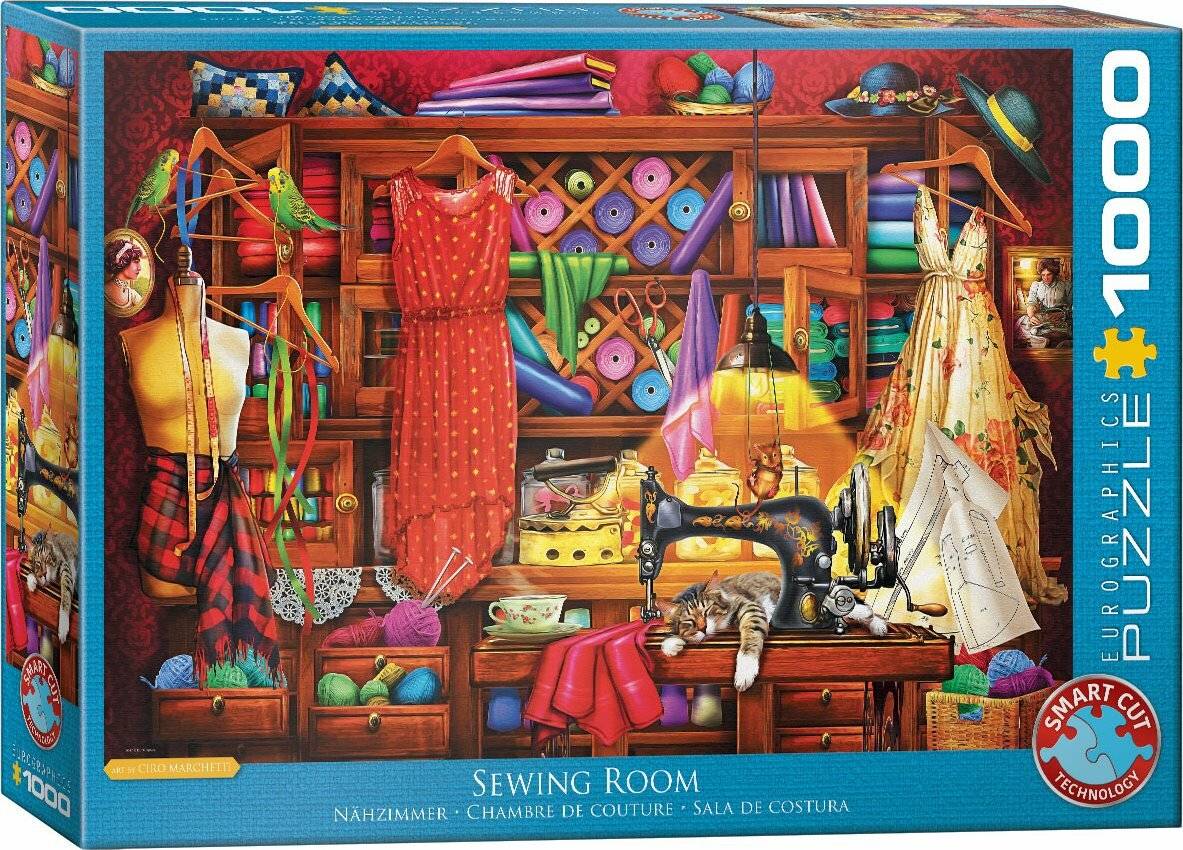 EUROGRAPHICS Puzzle Nähwerkstatt 1000 Teile