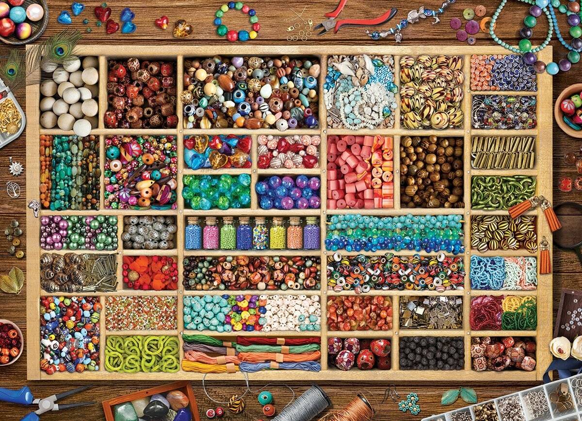 EUROGRAPHICS Puzzle Lauras Perlensammlung 1000 Teile
