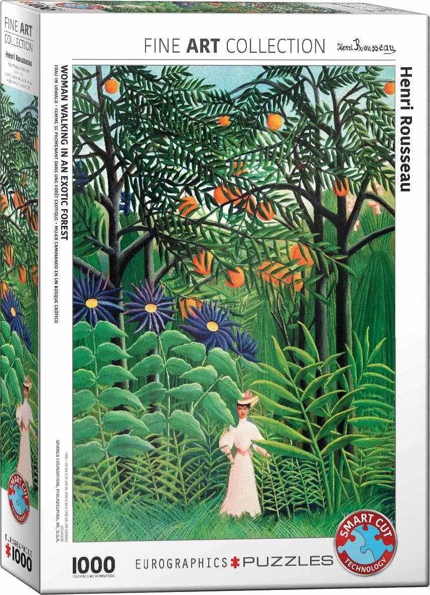 EUROGRAPHICS Puzzle Frau spaziert in einem exotischen Wald 1000 Teile