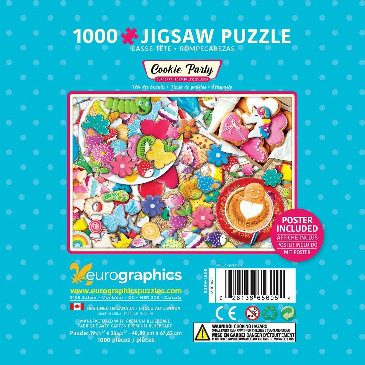 EUROGRAPHICS Puzzle in Blechdose Keks-Party 1000 Teile