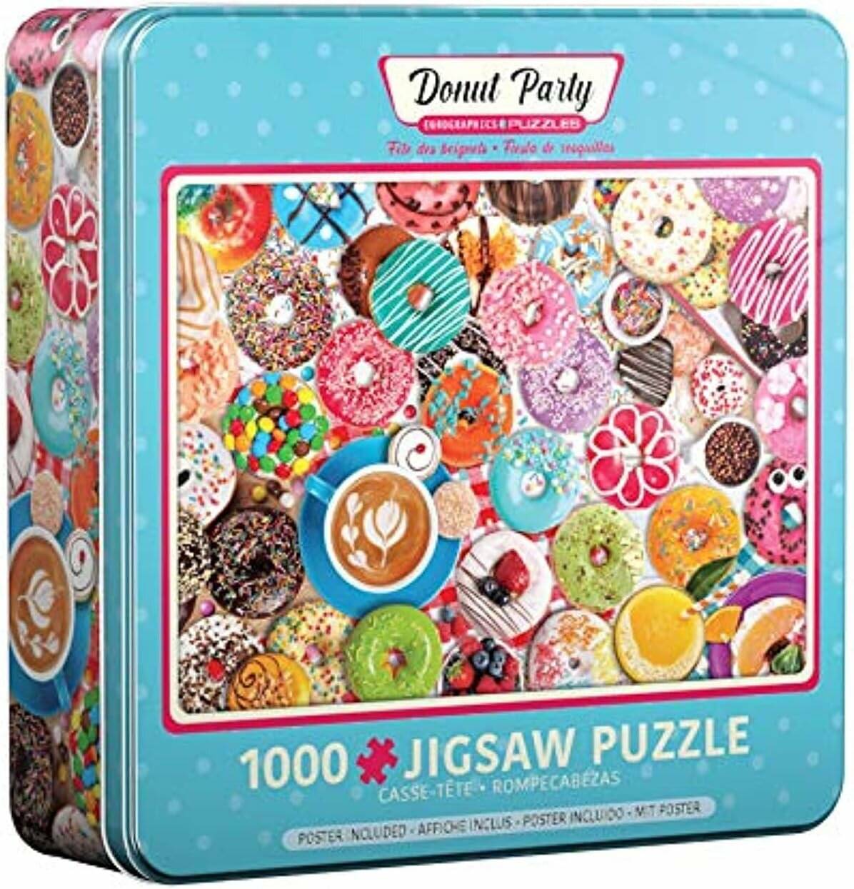 EUROGRAPHICS Puzzle in Blechdose Doughnut Party 1000 Teile