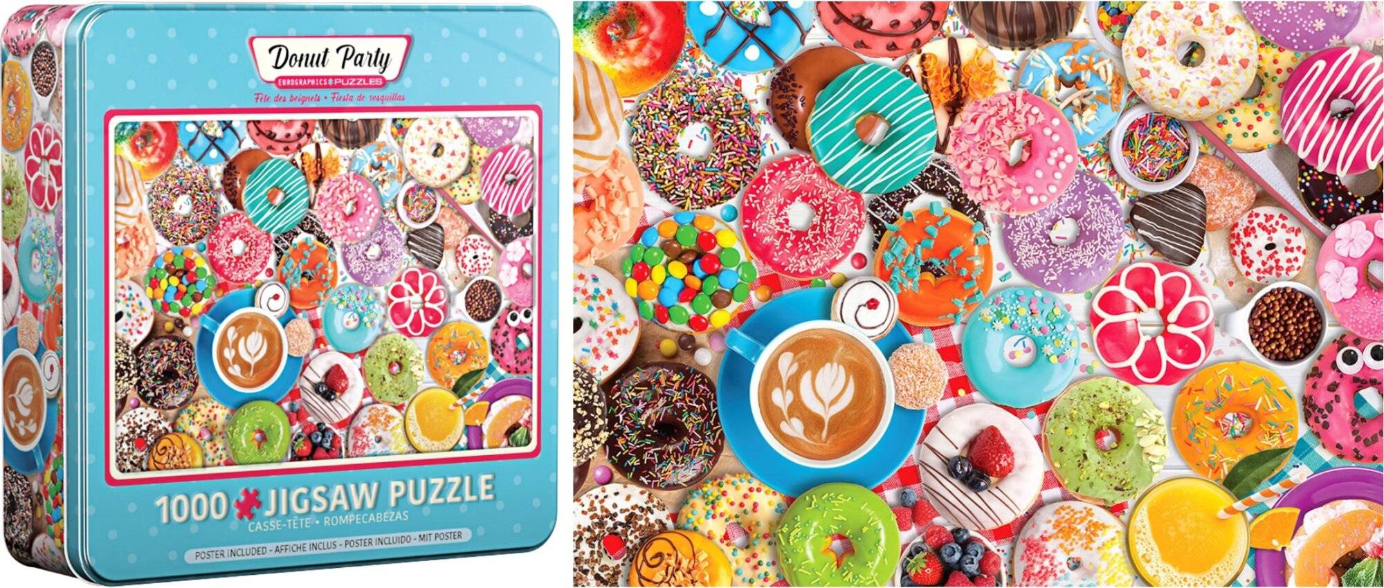 EUROGRAPHICS Puzzle in Blechdose Doughnut Party 1000 Teile