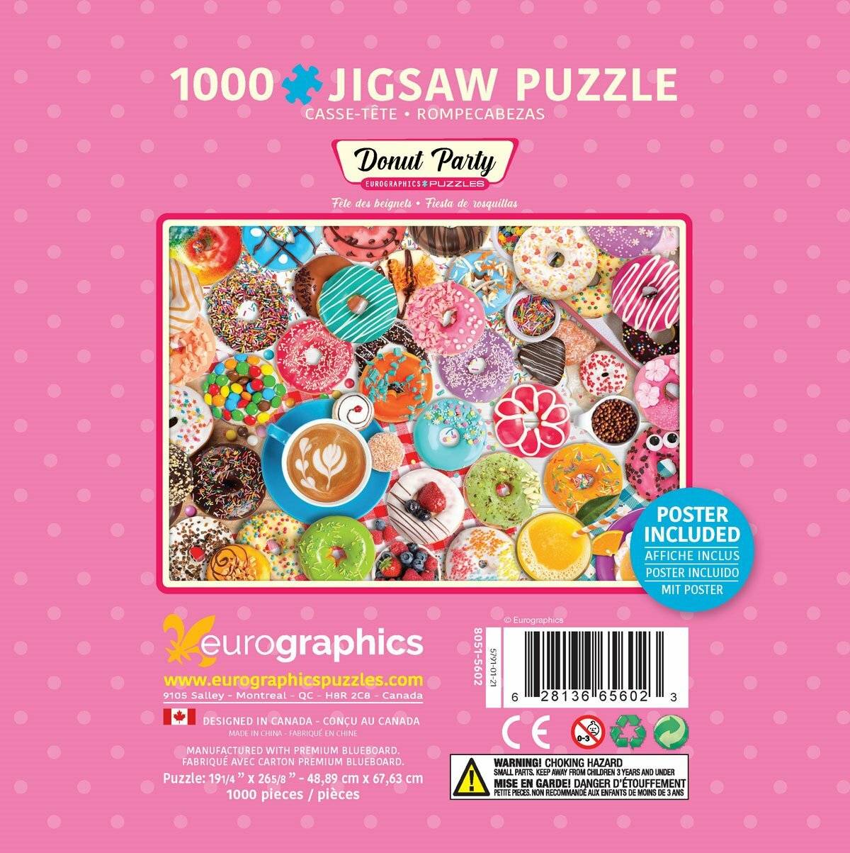 EUROGRAPHICS Puzzle in Blechdose Doughnut Party 1000 Teile