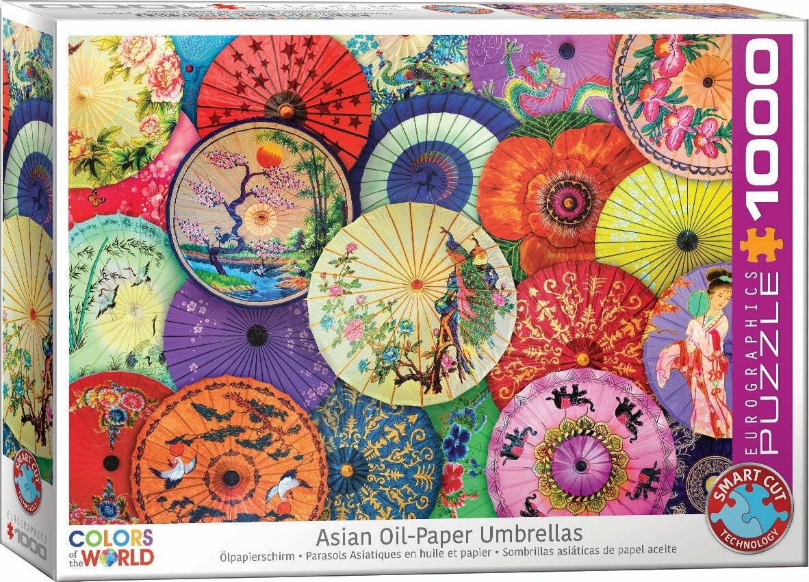 EUROGRAPHICS Asiatische Regenschirme Puzzle 1000 Teile