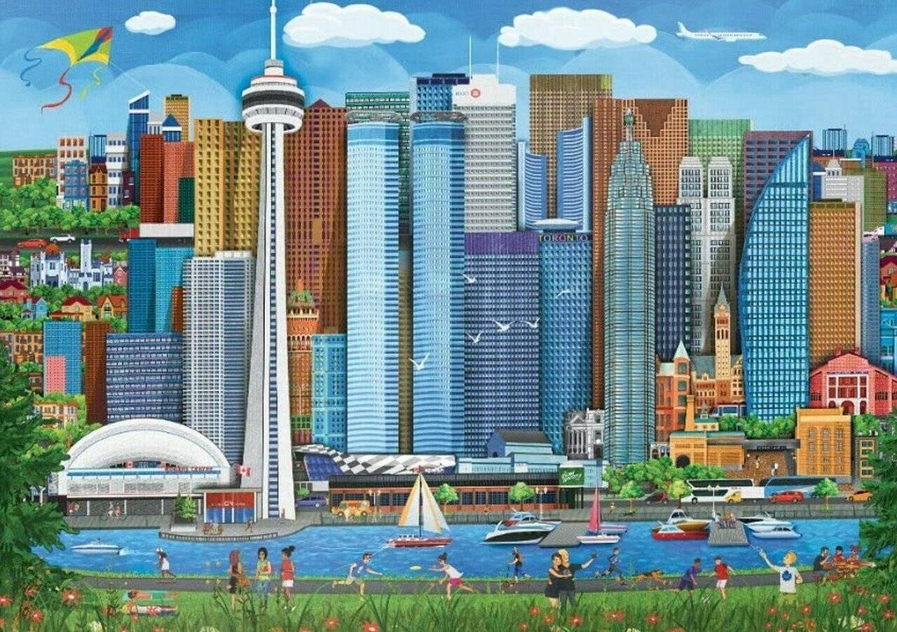 EUROGRAPHICS Puzzle Picknick in Toronto 1000 Teile