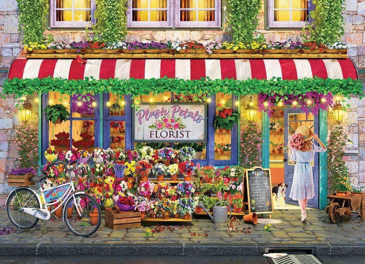 EUROGRAPHICS Puzzle Florist Plüsch Blütenblätter 1000 Teile