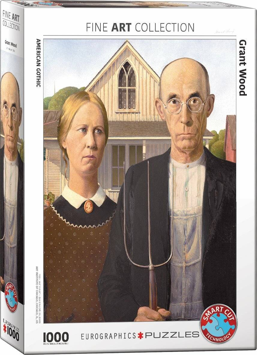 EUROGRAPHICS Puzzle American Gothic 1000 Teile