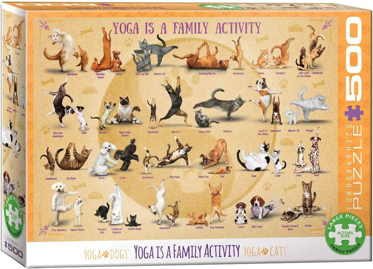 EUROGRAPHICS Puzzle Yoga ist eine Familienaktivität XL 500 Teile