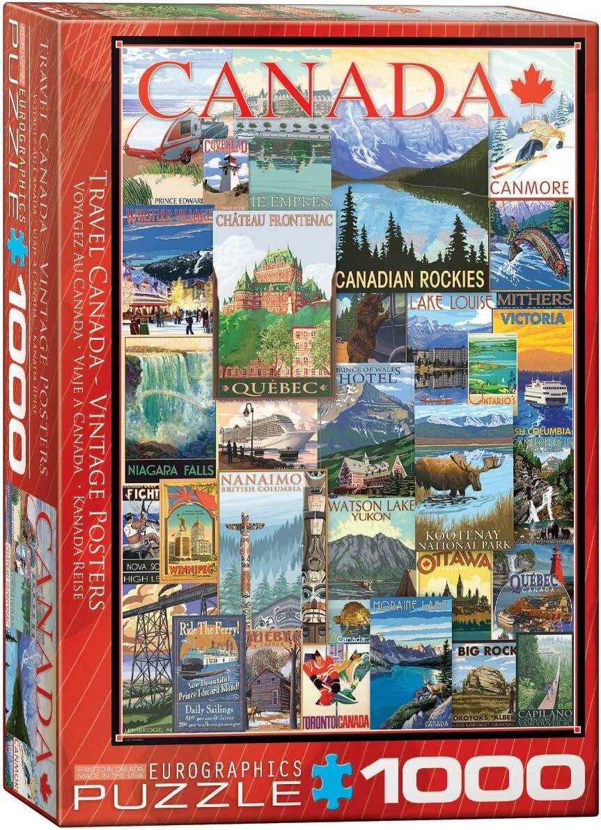 EUROGRAPHICS Puzzle Poster aus Kanada 1000 Teile