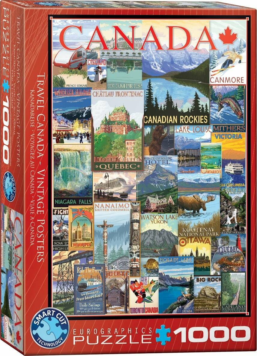 EUROGRAPHICS Puzzle Poster aus Kanada 1000 Teile