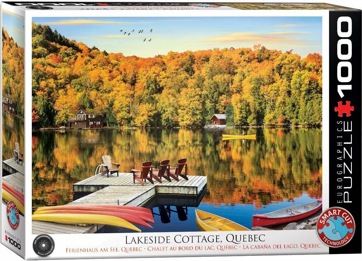 EUROGRAPHICS Puzzle Landhaus am See, Quebec 1000 Teile