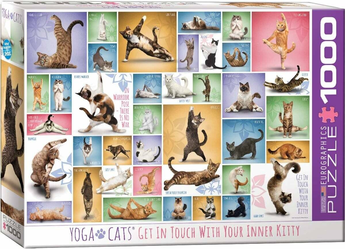 EUROGRAPHICS Katze Yoga Puzzle 1000 Teile