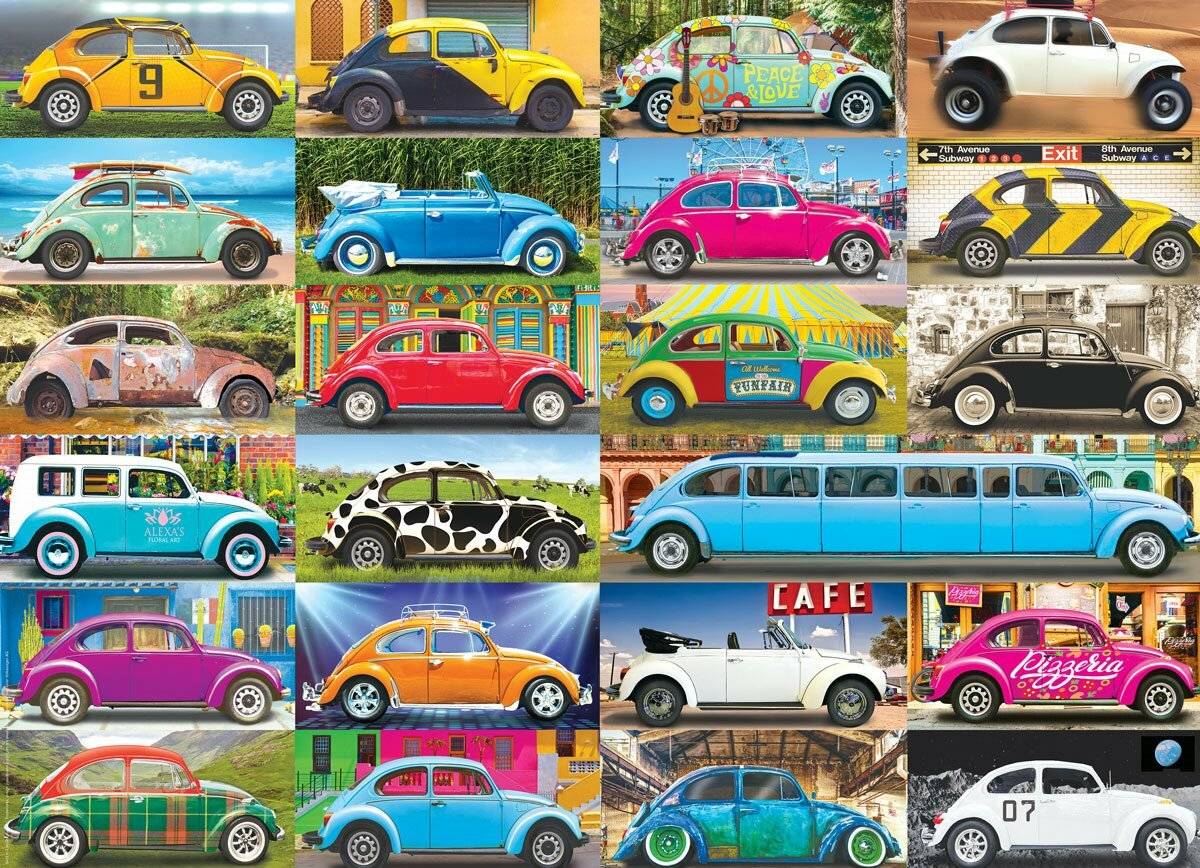 EUROGRAPHICS Puzzle Volkswagen Käfer: Käfer in Bewegung 1000 Stück