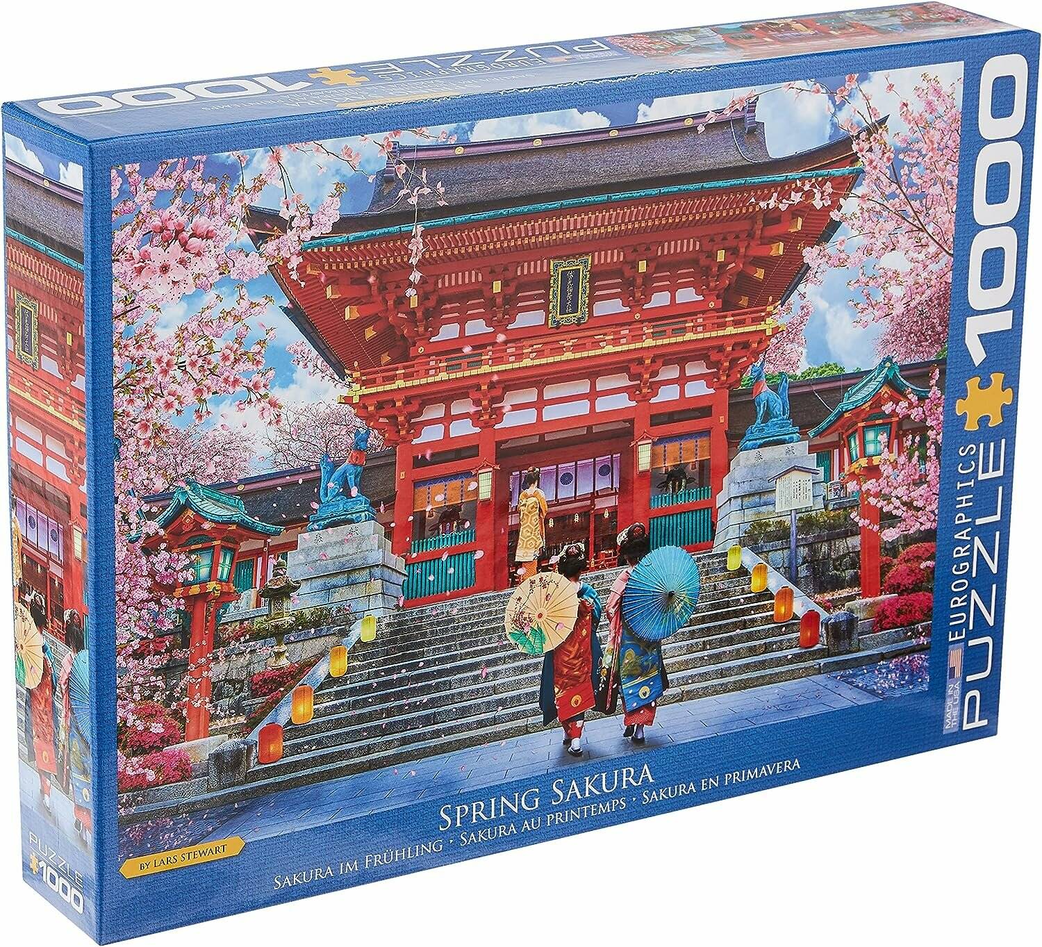 EUROGRAPHICS Frühling Sakura Puzzle 1000 Teile