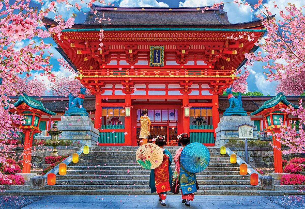 EUROGRAPHICS Frühling Sakura Puzzle 1000 Teile