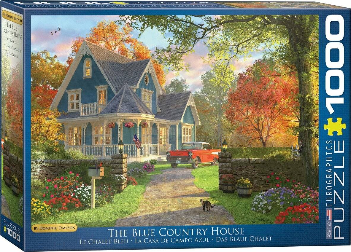EUROGRAPHICS Blaues Landhaus Puzzle 1000 Teile
