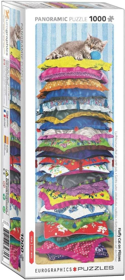 EUROGRAPHICS Vertikalpuzzle Katze Prinzessin auf Erbsen 1000 Teile