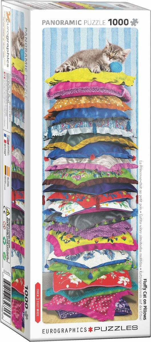 EUROGRAPHICS Vertikalpuzzle Katze Prinzessin auf Erbsen 1000 Teile