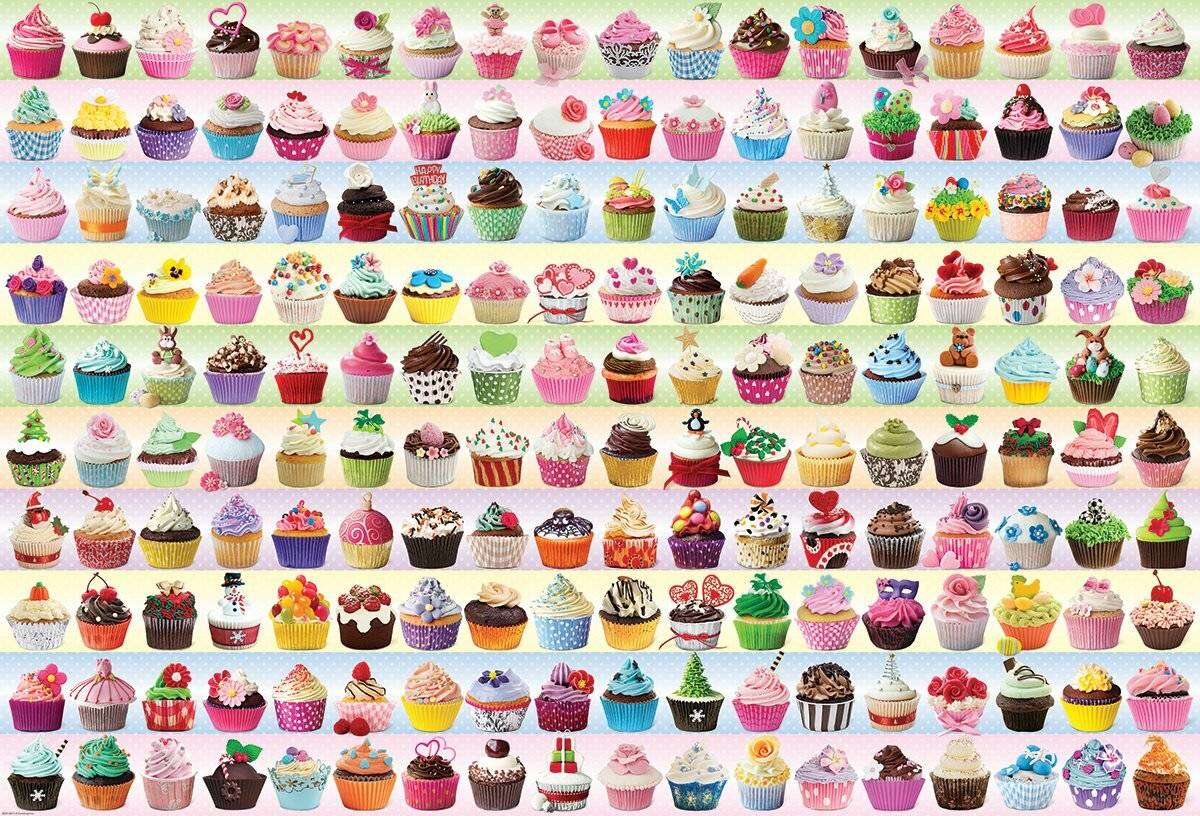 EUROGRAPHICS Puzzle Farbige Cupcakes 2000 Teile