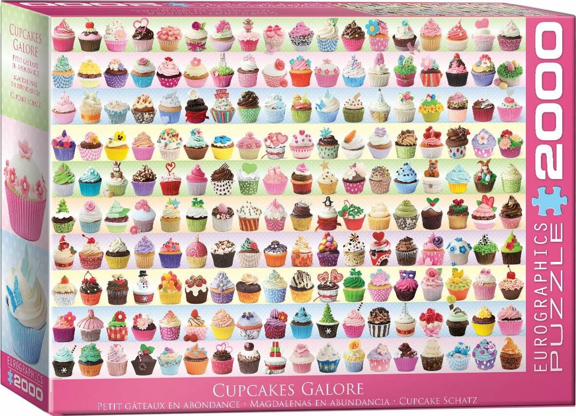 EUROGRAPHICS Puzzle Farbige Cupcakes 2000 Teile