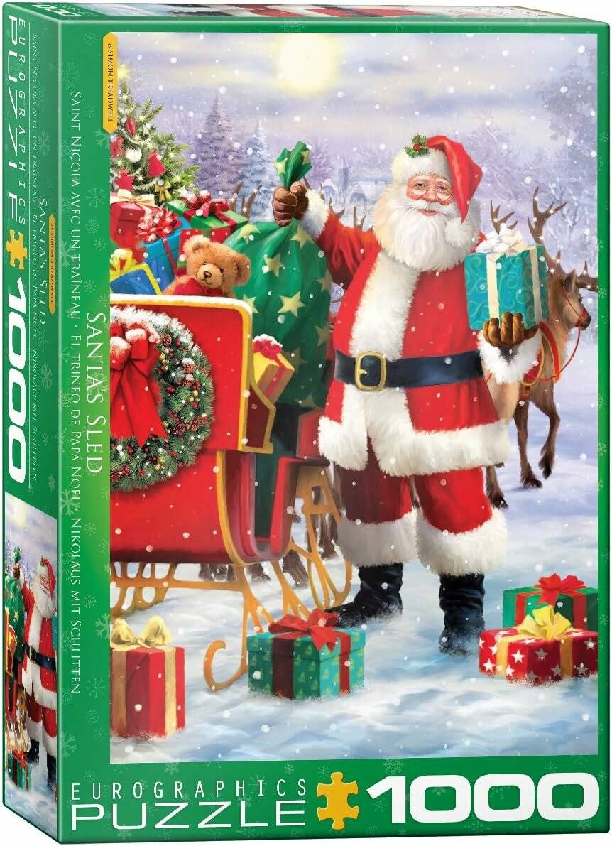 EUROGRAPHICS Weihnachtsmann-Schlitten Puzzle 1000 Teile