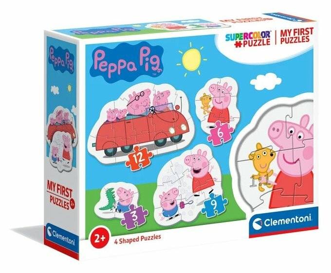 CLEMENTONI Mein erstes Peppa Pig Puzzle 4in1 (3,6,9,12 Teile)
