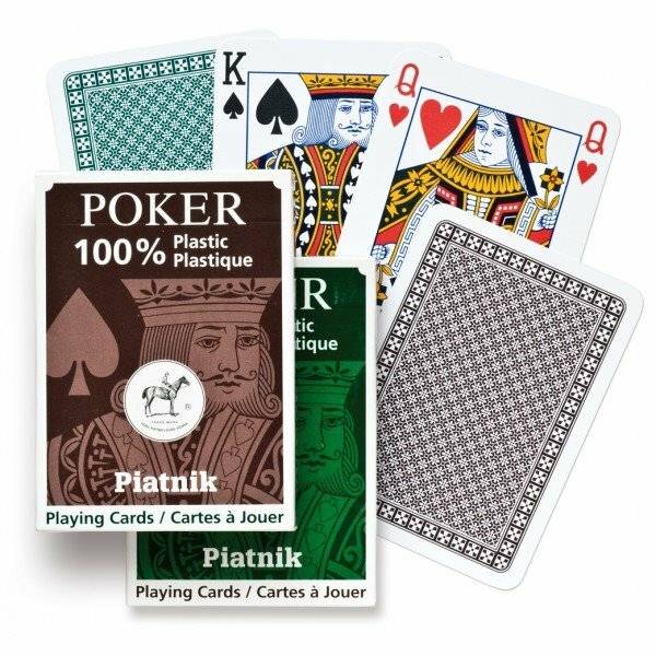Poker, Bridge - Plastikkarten