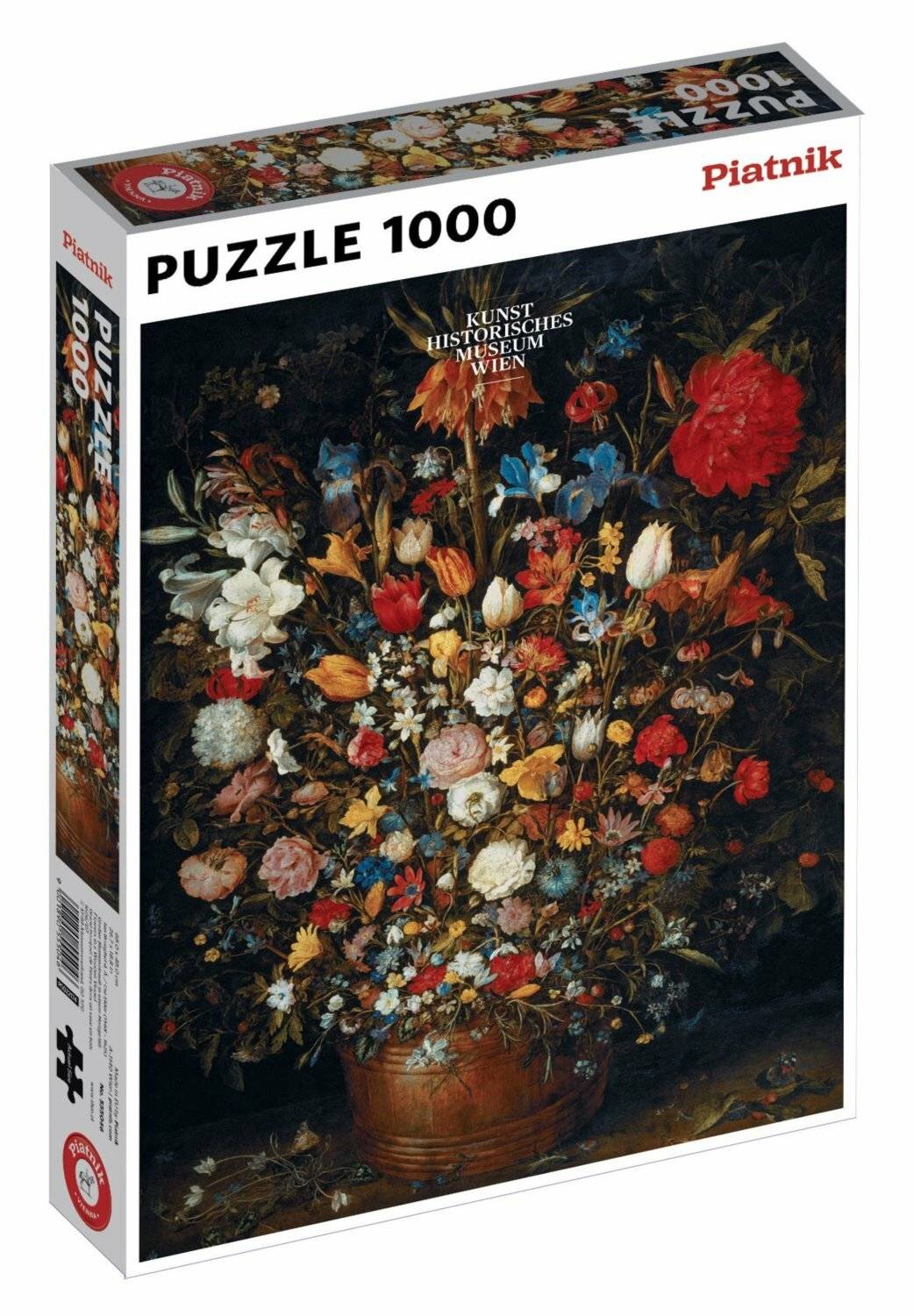 PIATNIK Puzzle Blumen in einer Holzvase 1000 Teile