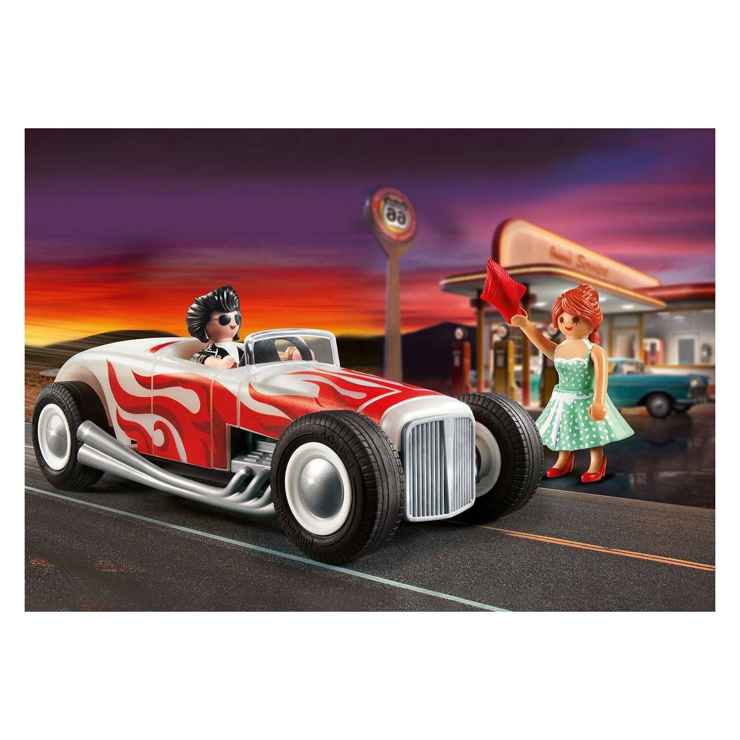 PLAYMOBIL 71078 City Life Starter Pack Hot Rod, Konstruktionsspielzeug