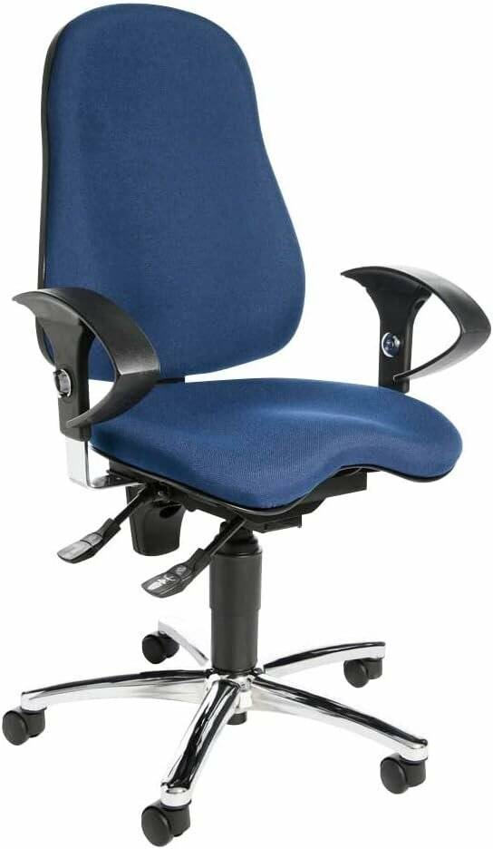 Topstar Bürostuhl Sitness® 10, SI59UG26 blau, chrom Stoff