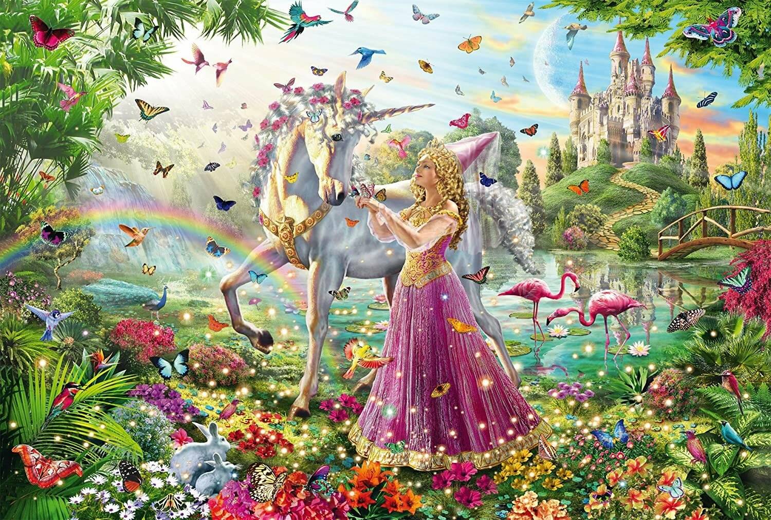 Puzzle Schöne Fee im Zauberwald