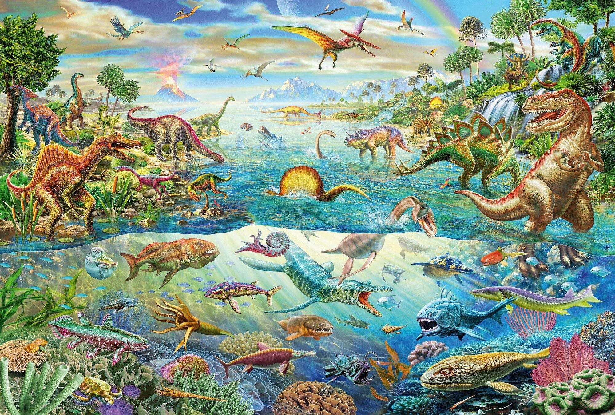 SCHMIDT Puzzle Welt der Dinosaurier 200 Teile