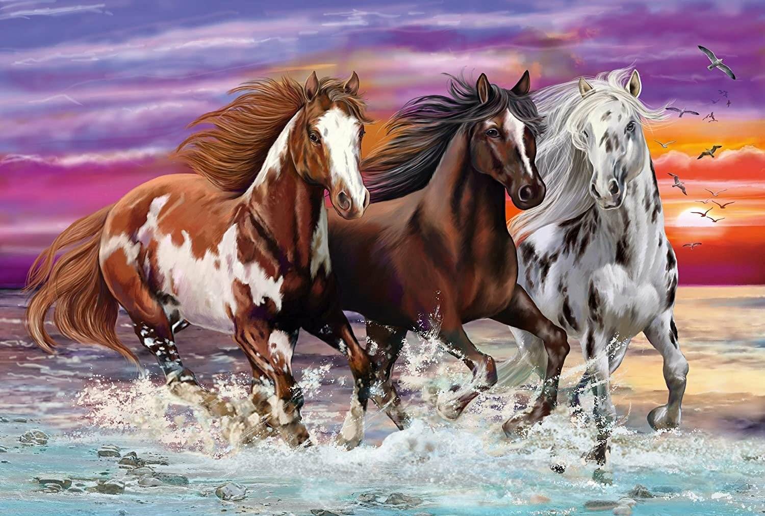 SCHMIDT Wildpferde Puzzle 200 Teile
