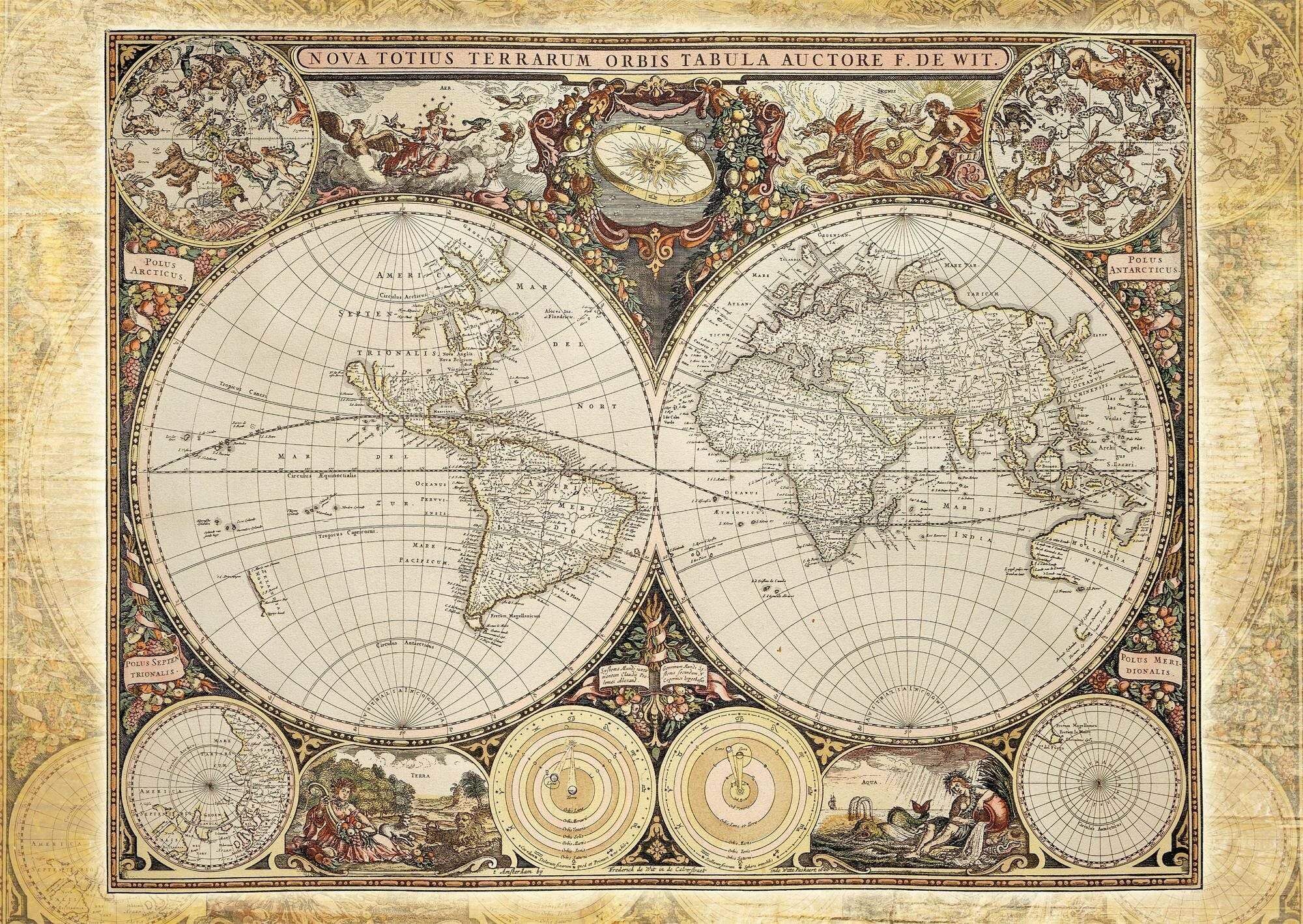 Puzzle Historische Weltkarte
