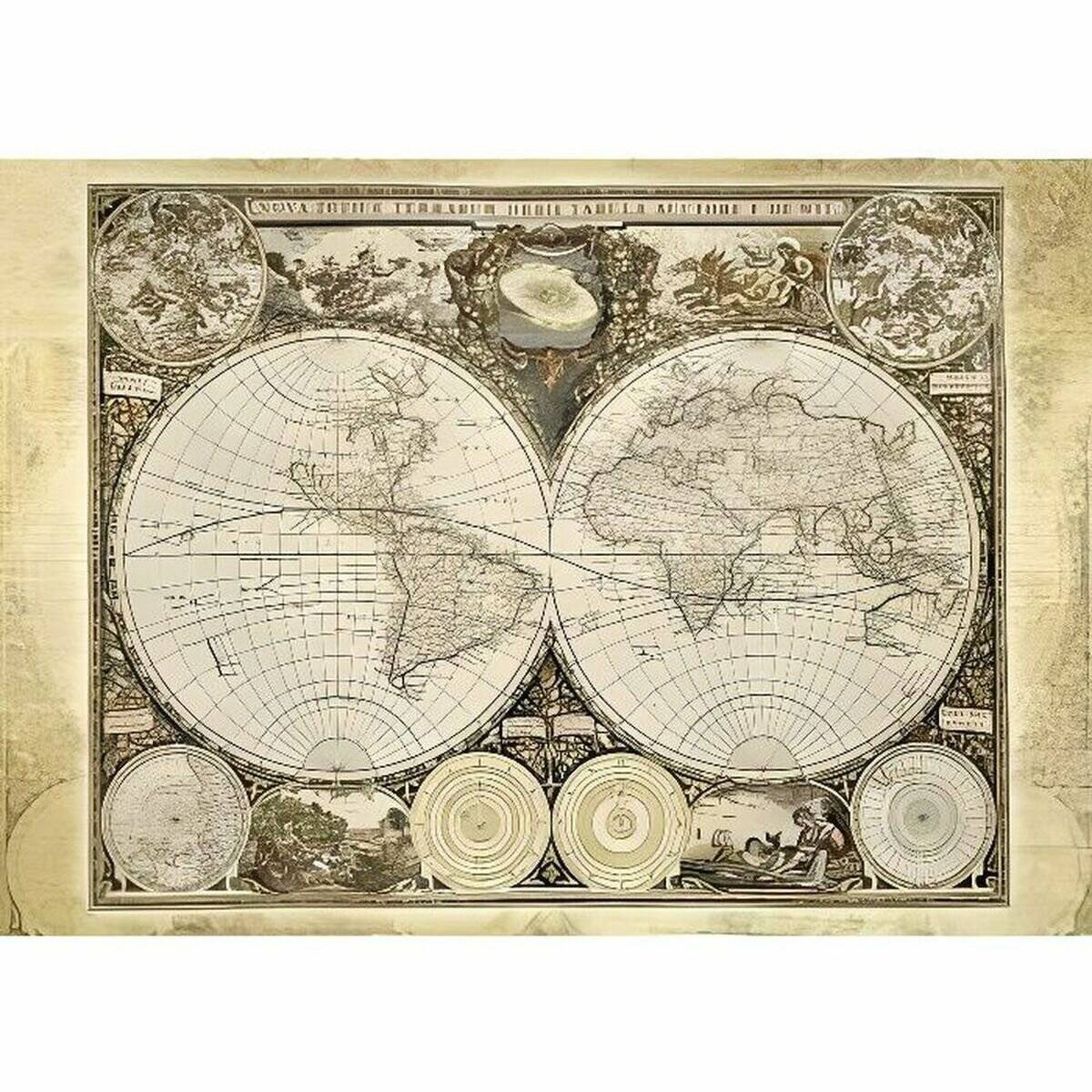 Puzzle Historische Weltkarte