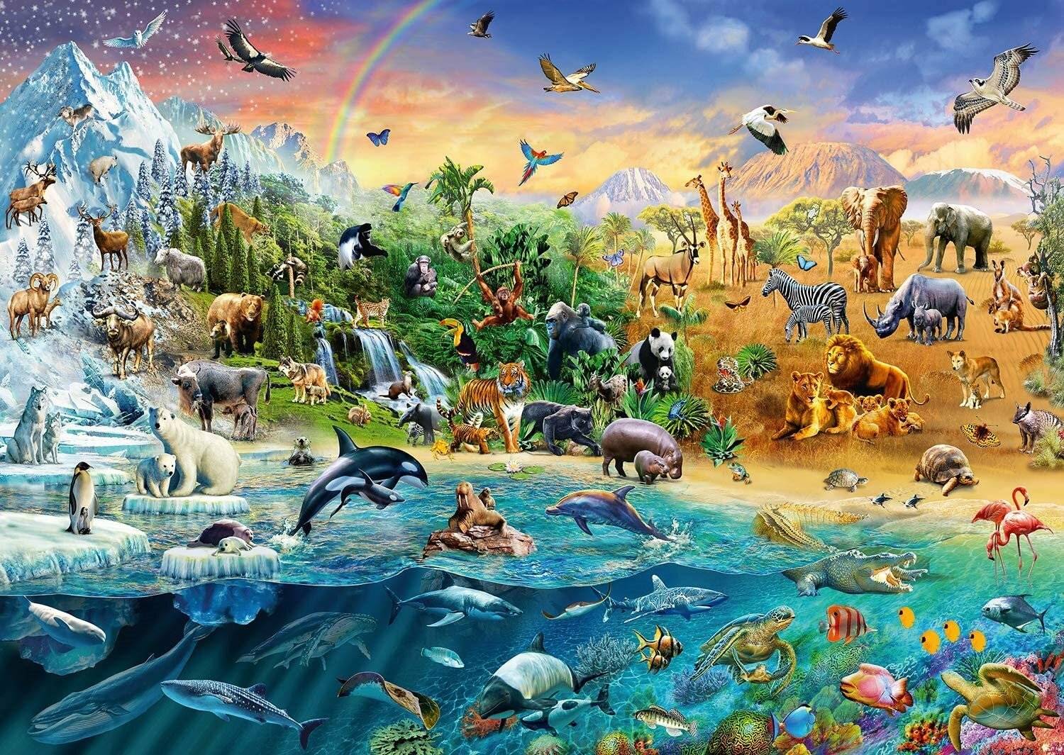 Schmidt Spiele Schmidt Spiele Puzzle Die Welt der Tiere 1000 Teile