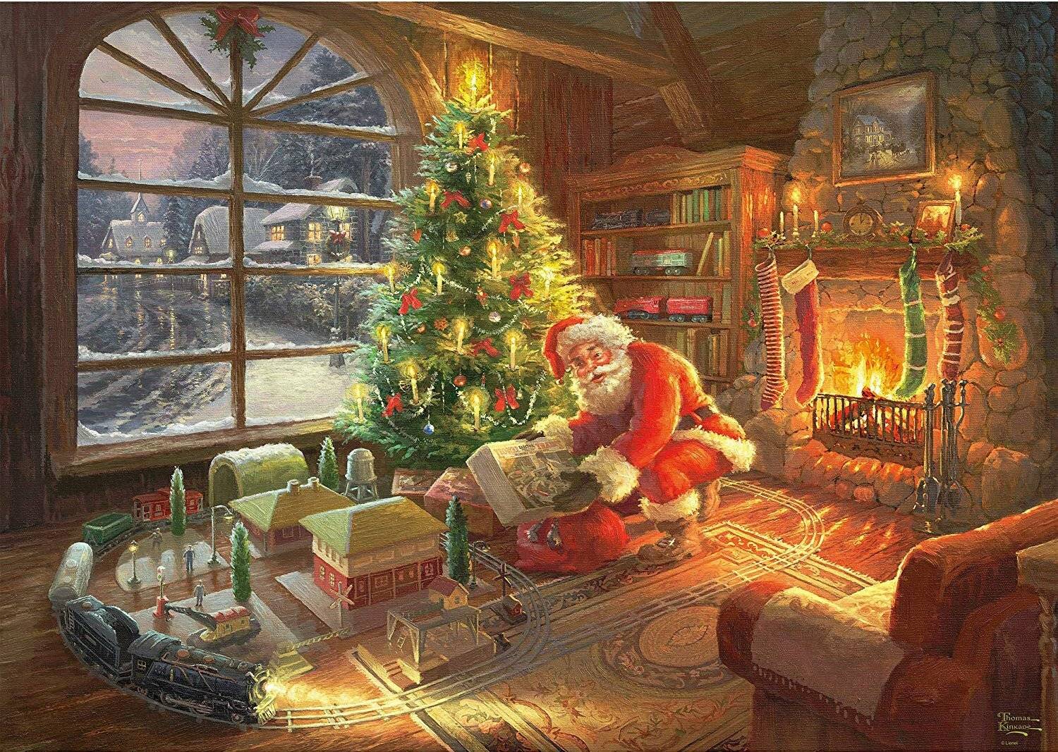 SCHMIDT Puzzle Geschenk des Weihnachtsmannes 1000 Teile