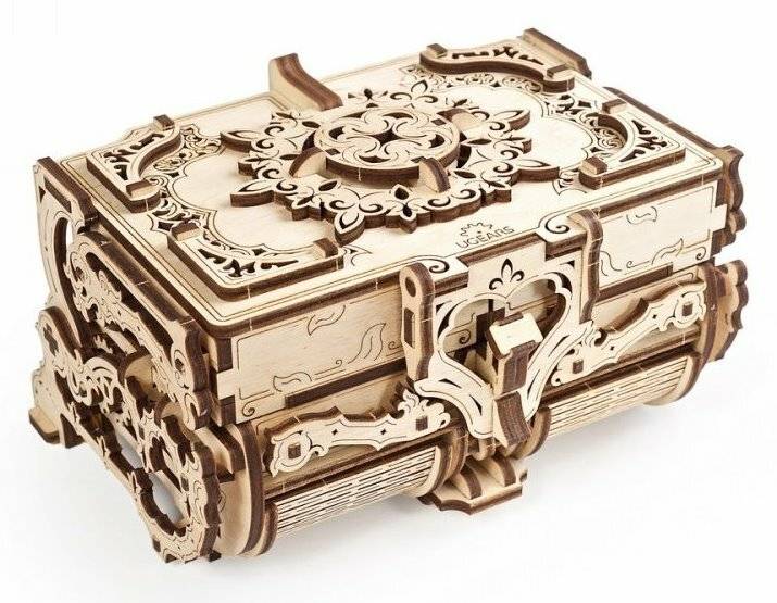 UGEARS 3D-Puzzle Antike Schmuckschatulle 185 Teile
