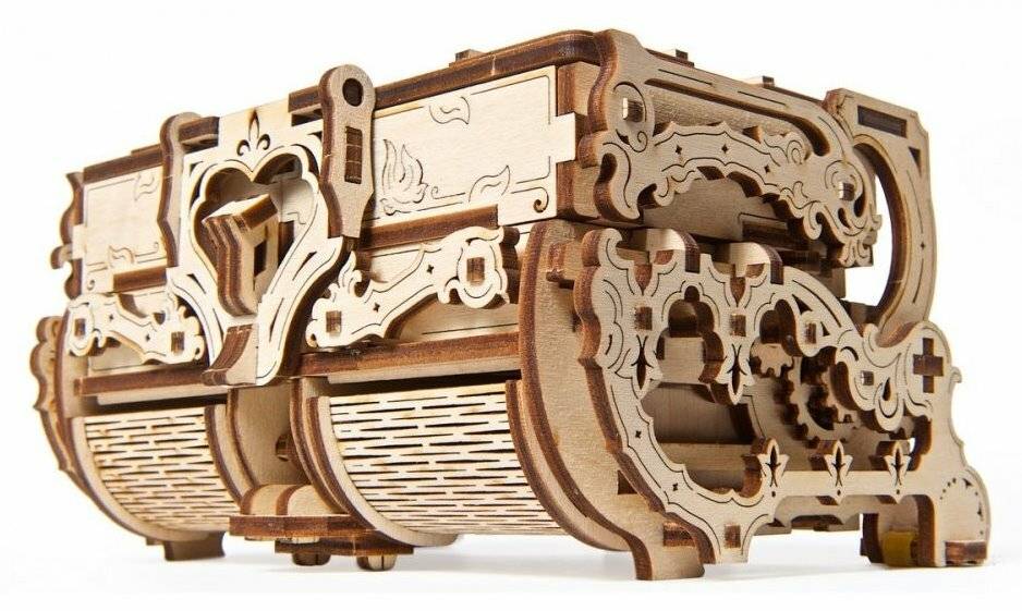 UGEARS 3D-Puzzle Antike Schmuckschatulle 185 Teile
