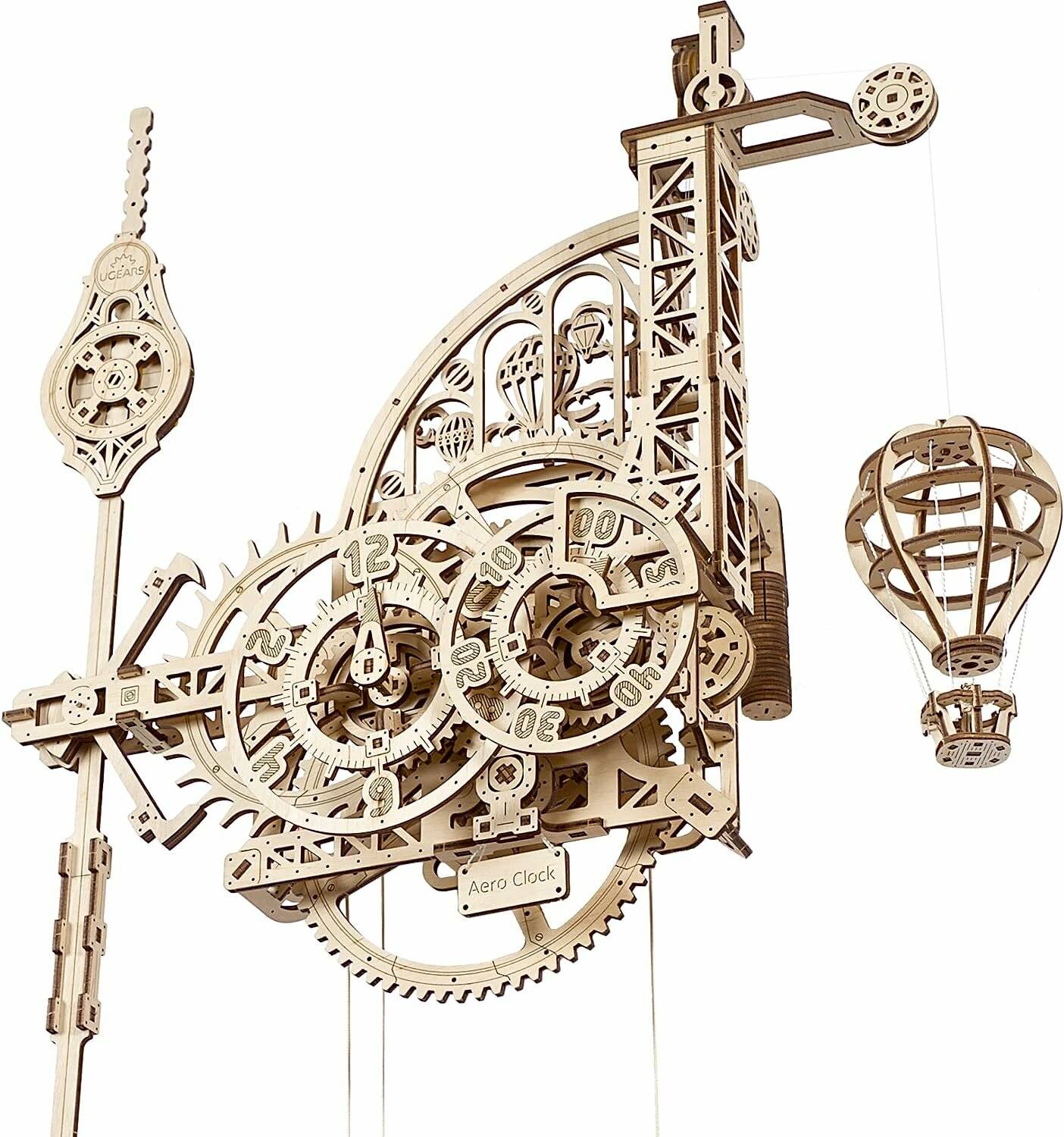 UGEARS 3D-Puzzle Aero Clock mit Pendel 320 Teile
