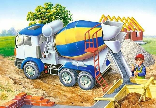 CASTORLAND Puzzle Dominant auf der Baustelle 60 Teile