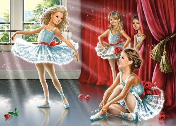 CASTORLAND Puzzle Ballett-Stunde 120 Teile