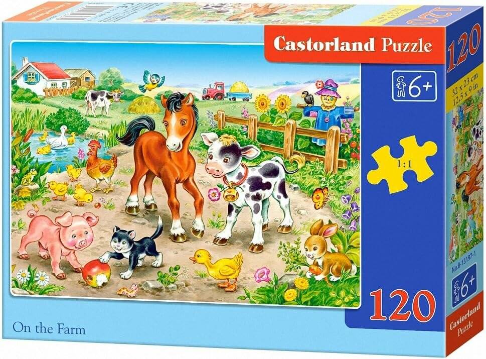 CASTORLAND Puzzle Auf dem Bauernhof 120 Teile