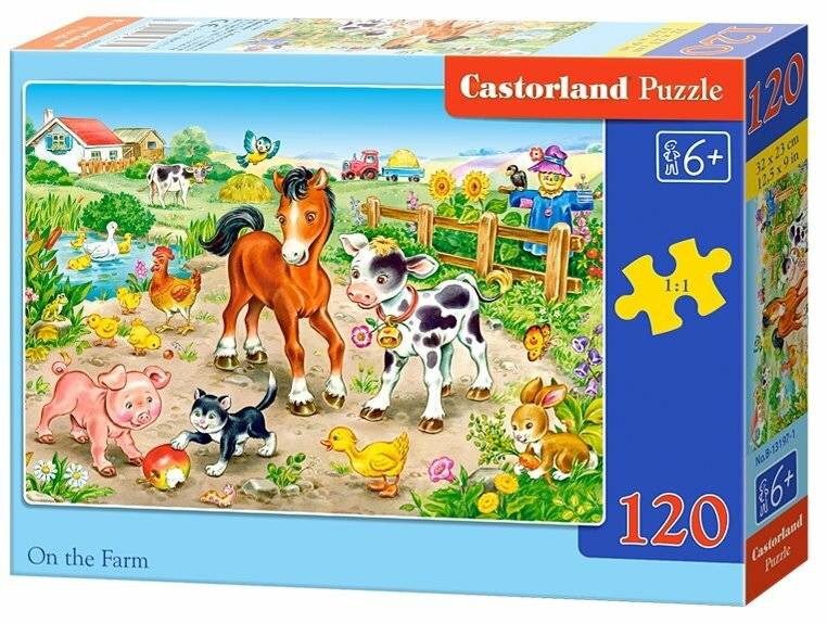 CASTORLAND Puzzle Auf dem Bauernhof 120 Teile