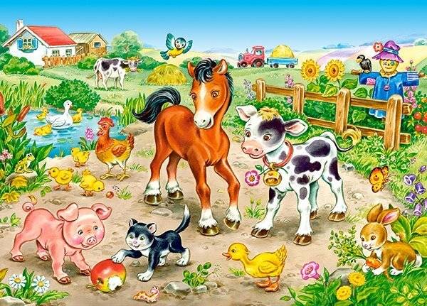 CASTORLAND Puzzle Auf dem Bauernhof 120 Teile