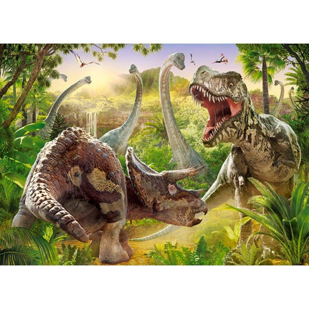 CASTORLAND Puzzle Duell der Dinosaurier 180 Teile