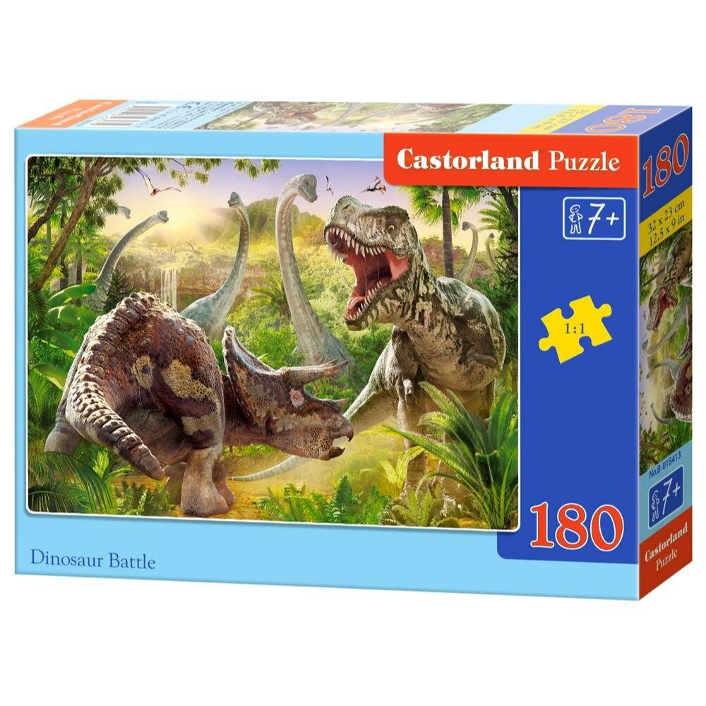 CASTORLAND Puzzle Duell der Dinosaurier 180 Teile