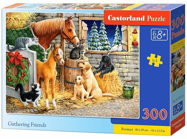 CASTORLAND Puzzle Freunde treffen im Stall 300 Teile