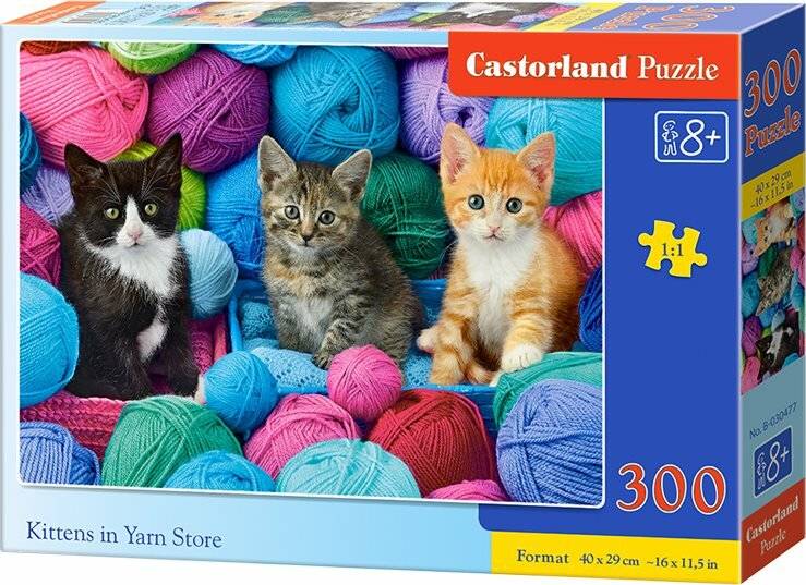CASTORLAND Puzzle Kätzchen im Garnladen 300 Teile