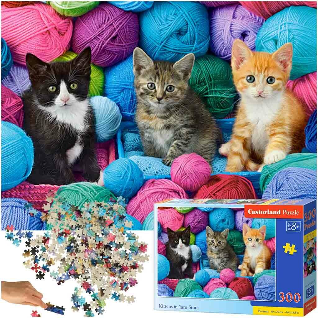 CASTORLAND Puzzle Kätzchen im Garnladen 300 Teile